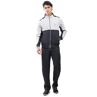 Monte Carlo Men’s Regular Fit Collared Neck Full Sleeve Solid Winter Tracksuit | Soft Warm Material | Stylish Sports & Casual Winter Wear for Men (Pack Of 1)