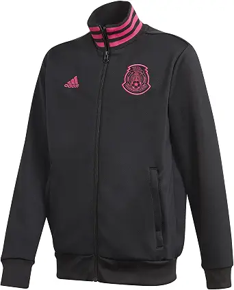 adidas 2020-21 Mexico YOUTH 3-Stripe Track Top - Black-Pink YS