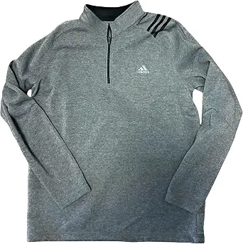 Adidas men’s poly fleece 1/4 zip large Gray
